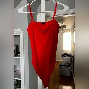 Red Body Contour Bodysuit